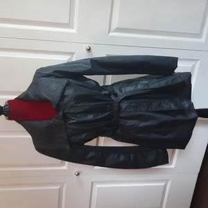 Therapy Black Raincoat w/ Front Tie - L